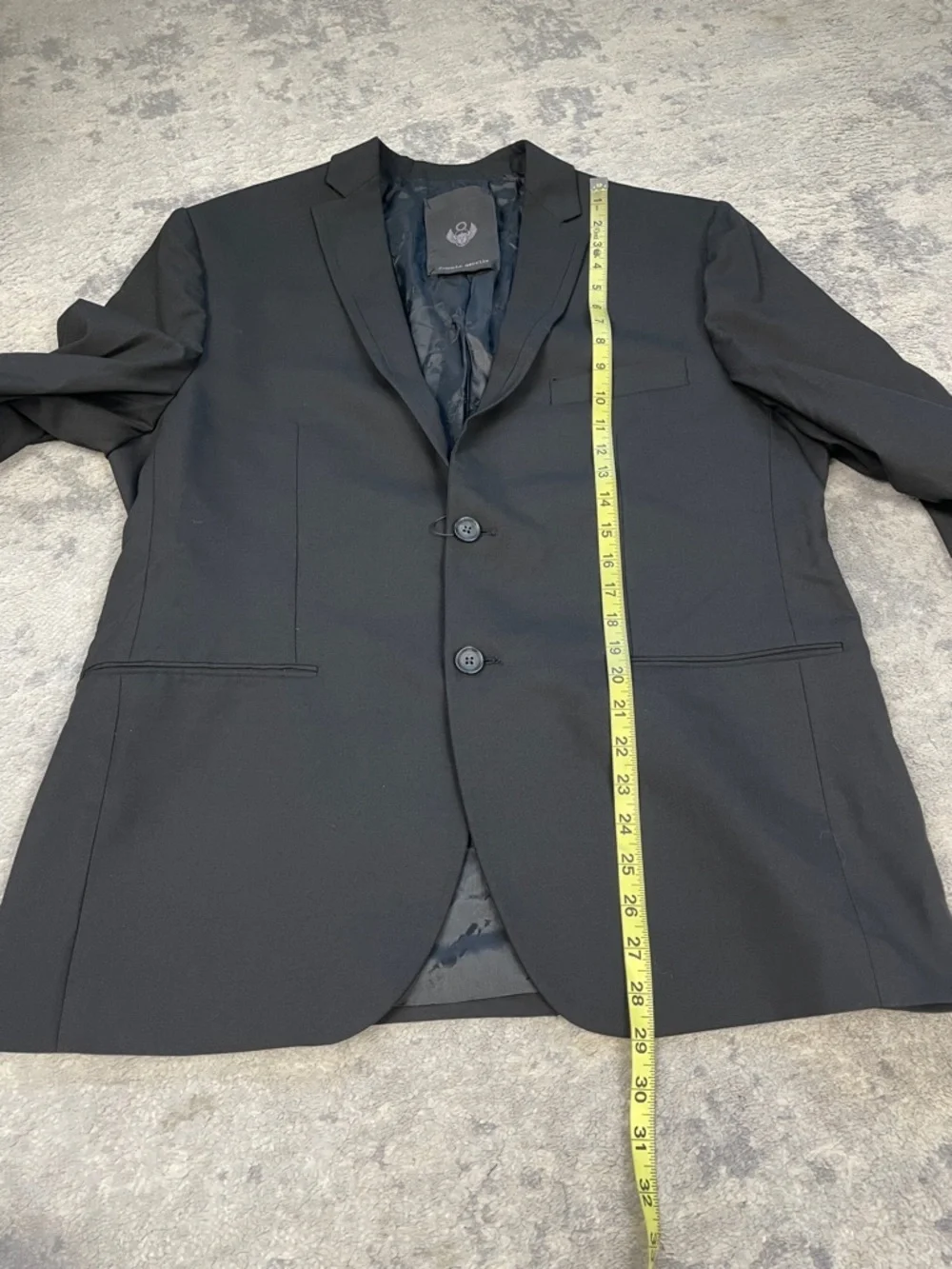 NWT Frankie Morello Cotton Blend Suit Business Wedding Black Sz 52